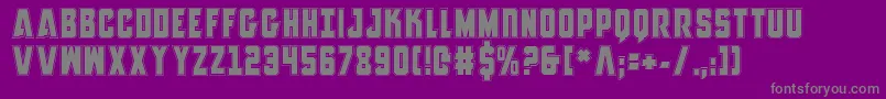 Шрифт AnitllesAcademy – серые шрифты на фиолетовом фоне