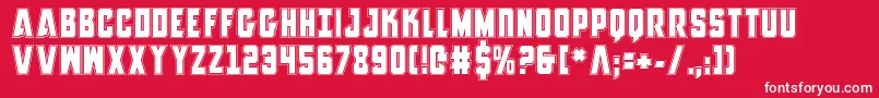 AnitllesAcademy Font – White Fonts on Red Background