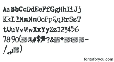 Superkeys font – typewriter Fonts