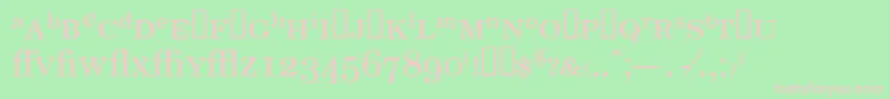 NewmilleniumschlbkexptSh Font – Pink Fonts on Green Background