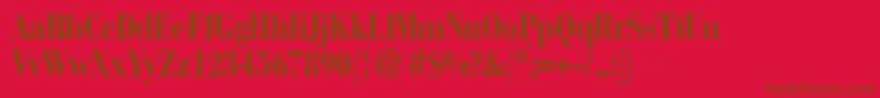 En savoir plus sur la police BabylondbNormal Police BabylondbNormal – polices brunes sur fond rouge