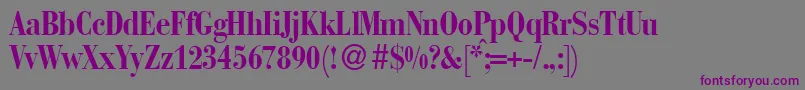 BabylondbNormal Font – Purple Fonts on Gray Background