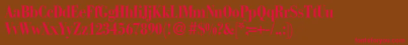 BabylondbNormal Font – Red Fonts on Brown Background