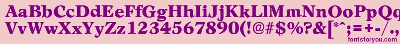 Шрифт LeamingtonserialBlackRegular – фиолетовые шрифты на розовом фоне