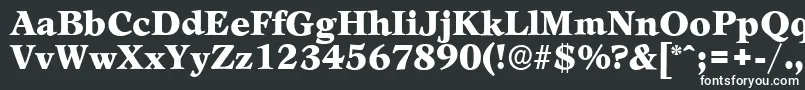 Шрифт LeamingtonserialBlackRegular – белые шрифты на чёрном фоне