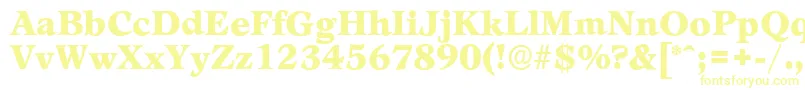 LeamingtonserialBlackRegular-fontti – keltaiset fontit