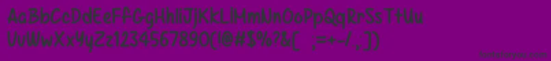 KazincbarcikaOtf Font – Black Fonts on Purple Background