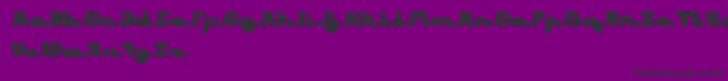 Learning Font – Black Fonts on Purple Background