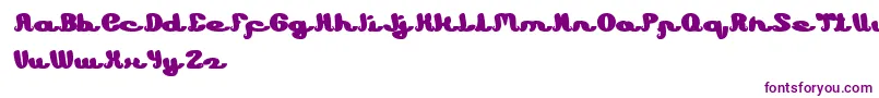 フォントLearning – 白い背景に紫のフォント