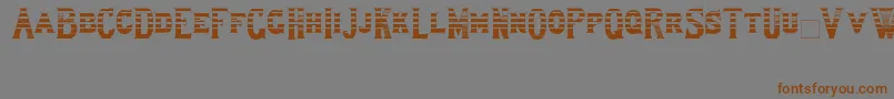 Lewishamstripe Font – Brown Fonts on Gray Background