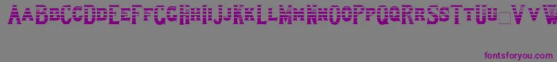 Lewishamstripe Font – Purple Fonts on Gray Background
