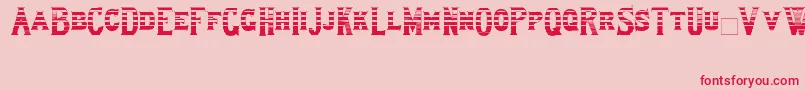 Lewishamstripe Font – Red Fonts on Pink Background