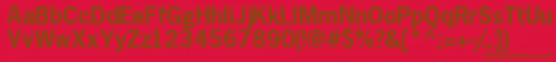 Шрифт MacrosskBold – коричневые шрифты на красном фоне