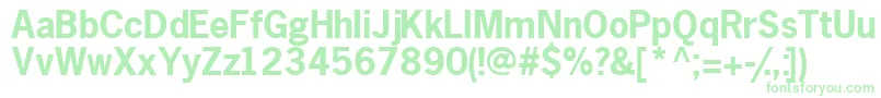MacrosskBold Font – Green Fonts on White Background
