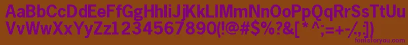 MacrosskBold Font – Purple Fonts on Brown Background