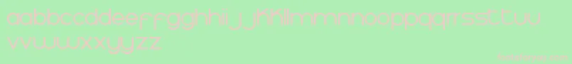 MoiserFreePromo Font – Pink Fonts on Green Background