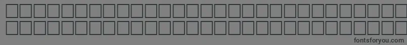 フォントCabanisRegular – 黒い文字の灰色の背景