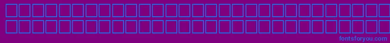Шрифт CabanisRegular – синие шрифты на фиолетовом фоне