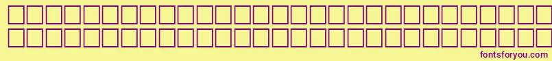 CabanisRegular-fontti – violetit fontit keltaisella taustalla