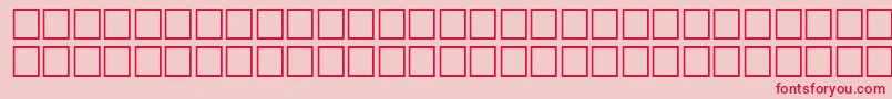 CabanisRegular Font – Red Fonts on Pink Background