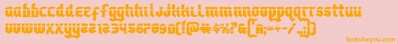 Empirecrownlas Font – Orange Fonts on Pink Background