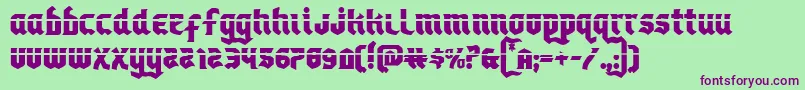 Empirecrownlas Font – Purple Fonts on Green Background