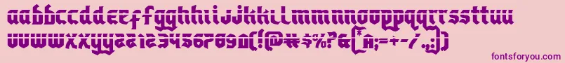 Empirecrownlas Font – Purple Fonts on Pink Background