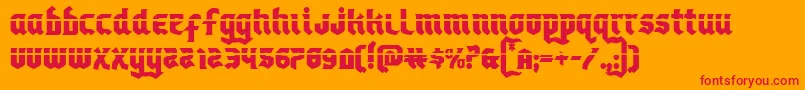 Empirecrownlas Font – Red Fonts on Orange Background