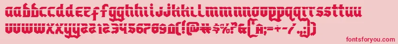 Empirecrownlas Font – Red Fonts on Pink Background