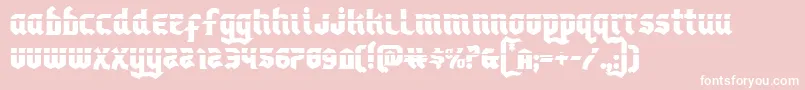 Empirecrownlas Font – White Fonts on Pink Background