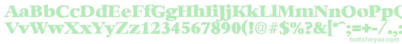 BernsteinantiqueHeavyRegular-Schriftart – Grüne Schriften auf weißem Hintergrund