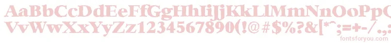 BernsteinantiqueHeavyRegular Font – Pink Fonts on White Background