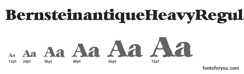 Размеры шрифта BernsteinantiqueHeavyRegular