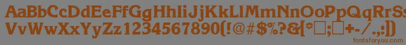 ViticadisplaysskRegular Font – Brown Fonts on Gray Background