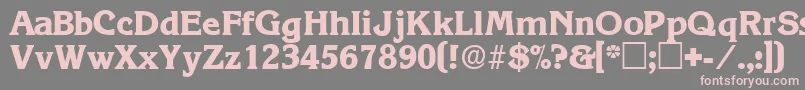 ViticadisplaysskRegular-Schriftart – Rosa Schriften auf grauem Hintergrund
