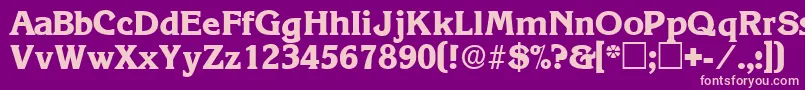 ViticadisplaysskRegular Font – Pink Fonts on Purple Background