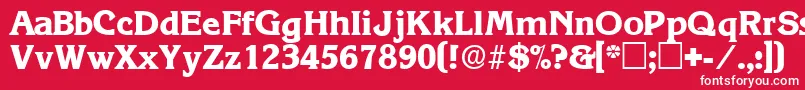 ViticadisplaysskRegular Font – White Fonts on Red Background