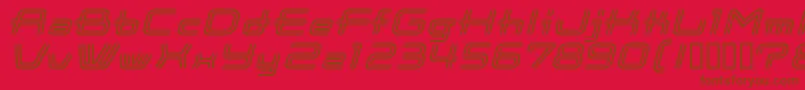 CootStripeItalic Font – Brown Fonts on Red Background