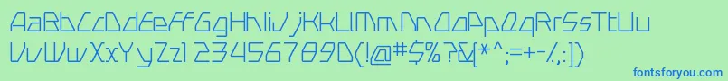 Swervel Font – Blue Fonts on Green Background