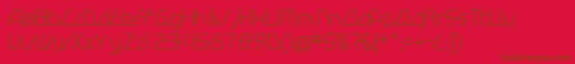 Swervel Font – Brown Fonts on Red Background