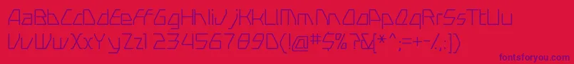 Swervel Font – Purple Fonts on Red Background
