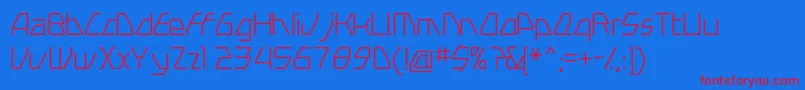 Swervel Font – Red Fonts on Blue Background