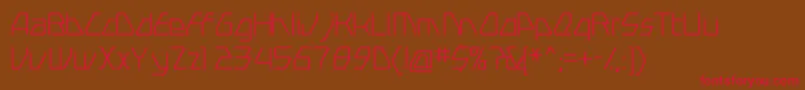 Swervel Font – Red Fonts on Brown Background