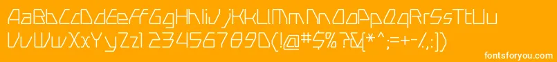 Swervel Font – White Fonts on Orange Background