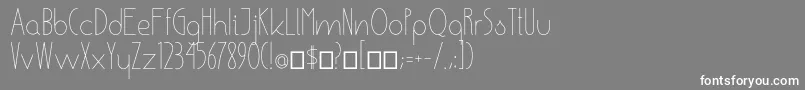 EnsureMedium Font – White Fonts on Gray Background