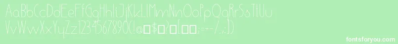 EnsureMedium Font – White Fonts on Green Background