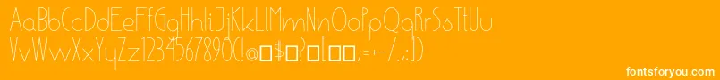 EnsureMedium Font – White Fonts on Orange Background