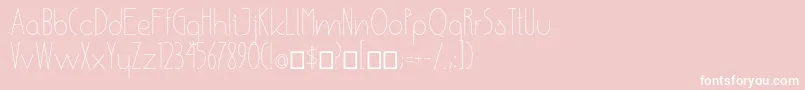 EnsureMedium Font – White Fonts on Pink Background