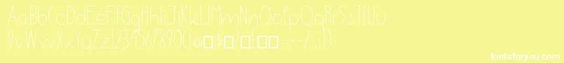 EnsureMedium Font – White Fonts on Yellow Background