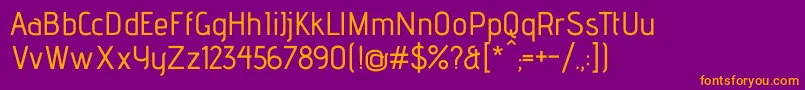 AdventproMedium Font – Orange Fonts on Purple Background